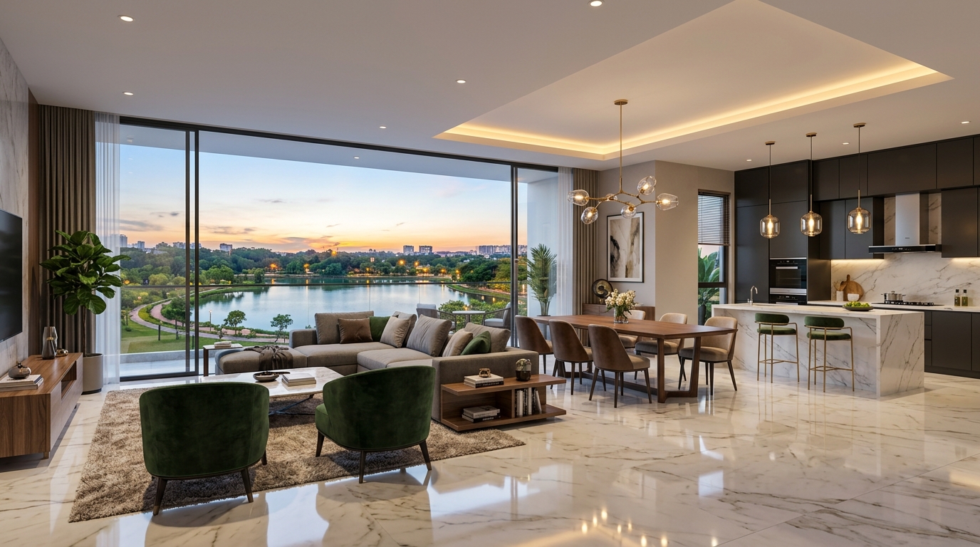 3 BHK (3T) Luxury Layout Plan